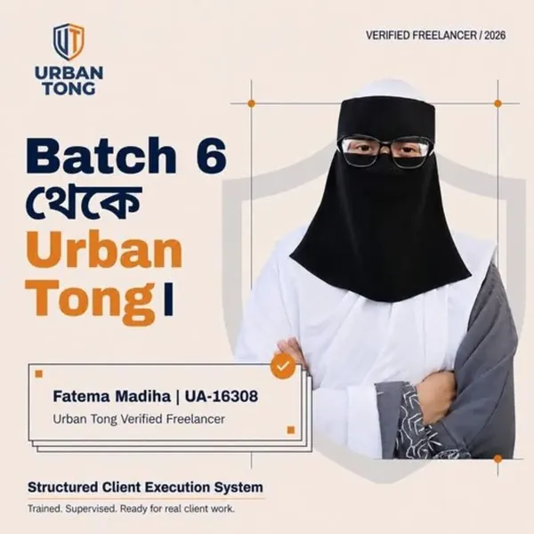 Fatema Madiha, UA-16308, Batch 6, Urban Tong Verified Freelancer