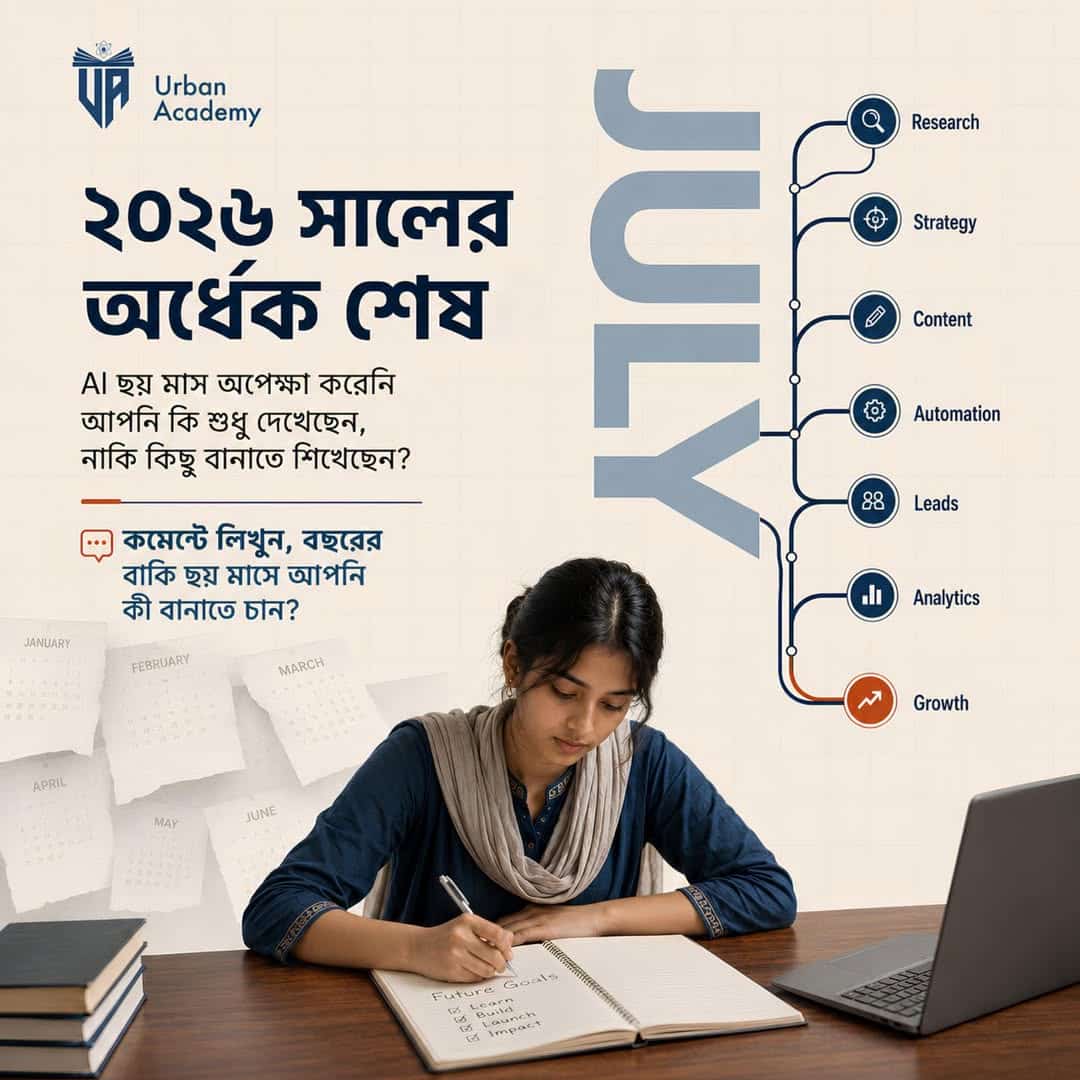বছরের অর্ধেক শেষ। বাকি অর্ধেকটা কাজে লাগান।